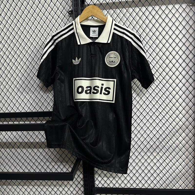 Fotballdrakt Ad x Oasis Tour Svart Jacquard Herrer Fan-drakt