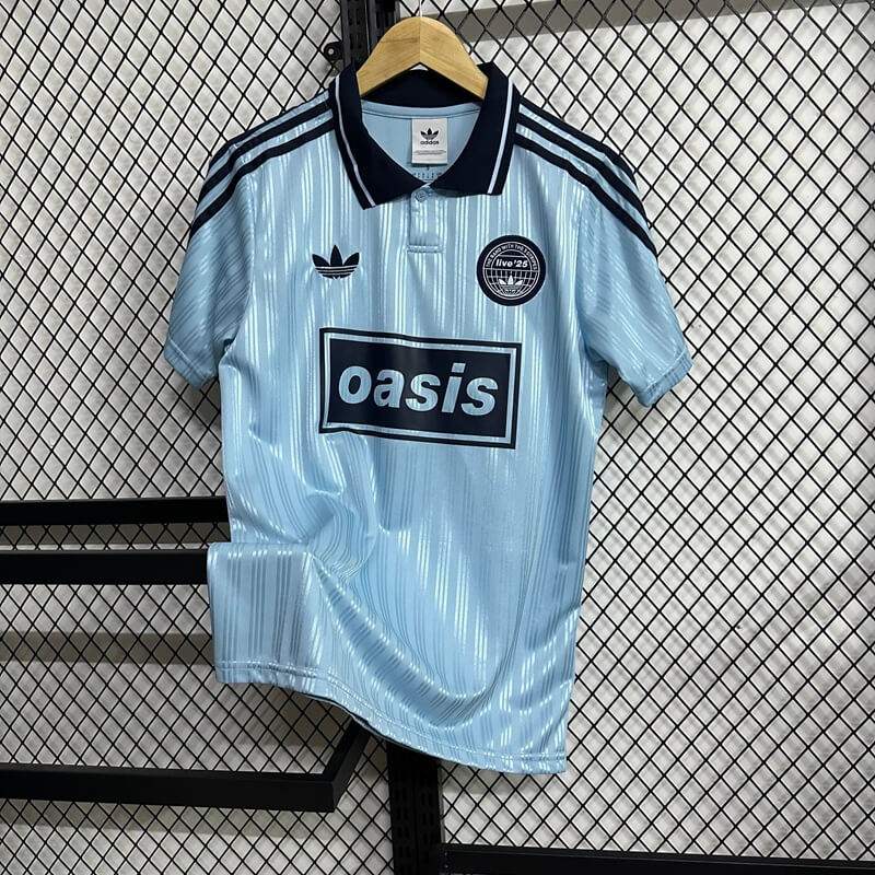 Fotballdrakt Ad x Oasis Tour Blå Jacquard Herrer Fan-drakt