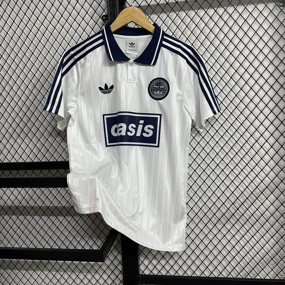 Fotballdrakt Ad x Oasis Tour Hvit Jacquard Herrer Fan-drakt