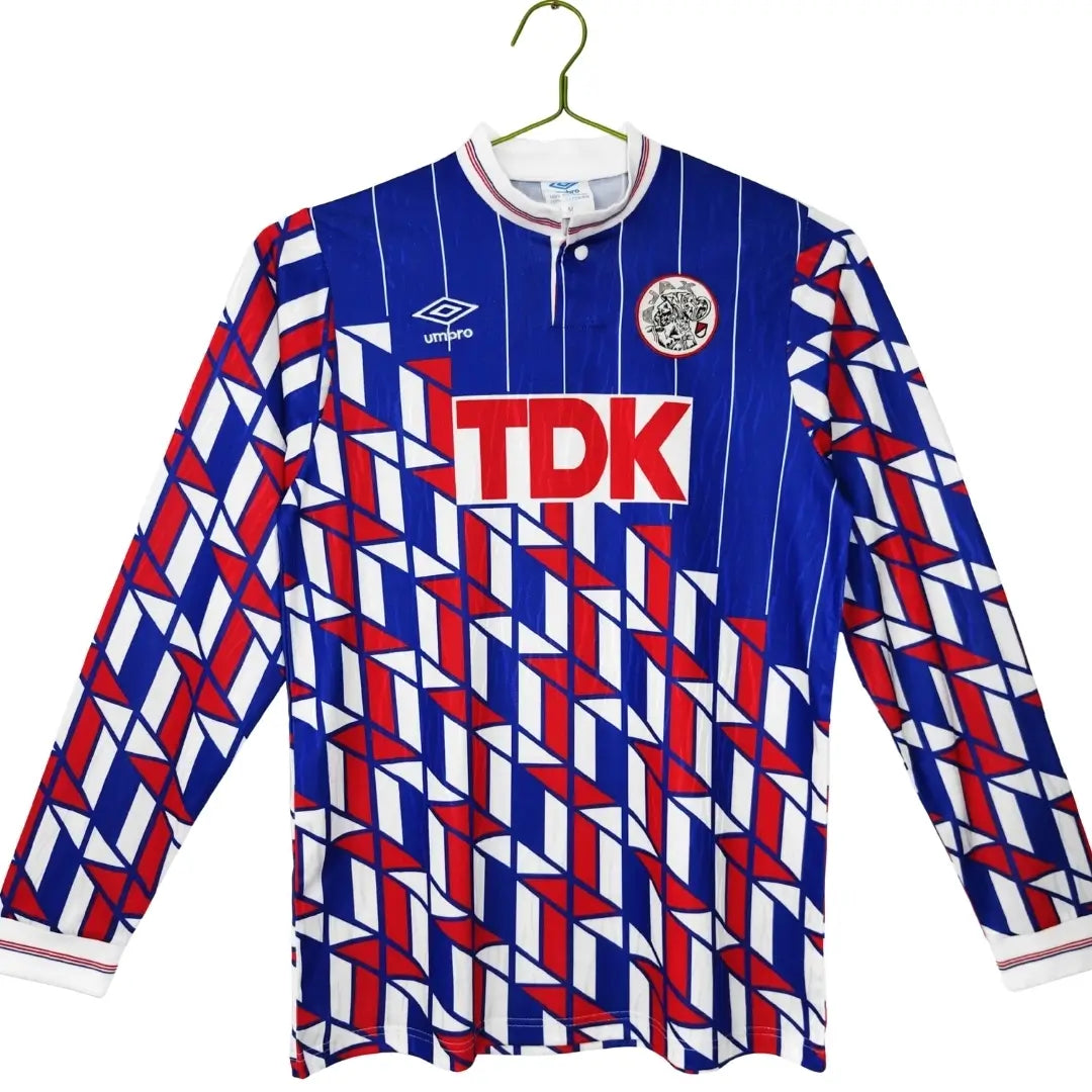Ajax 1989/90 Borte Retro drakt Langermet