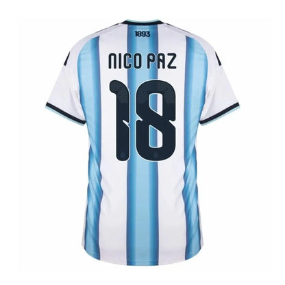 Argentina Hjemme Herrer Fan-drakt Nico Paz #18 – VM 2026
