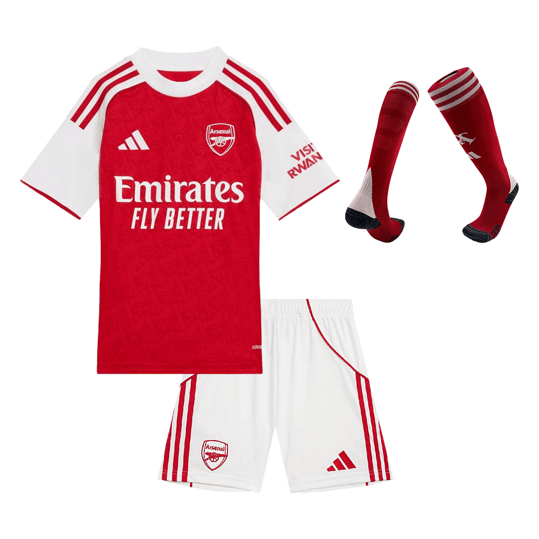 Arsenal Hjemme Barn Draktsett 2025/26 – Trøye + Shorts + Strømper