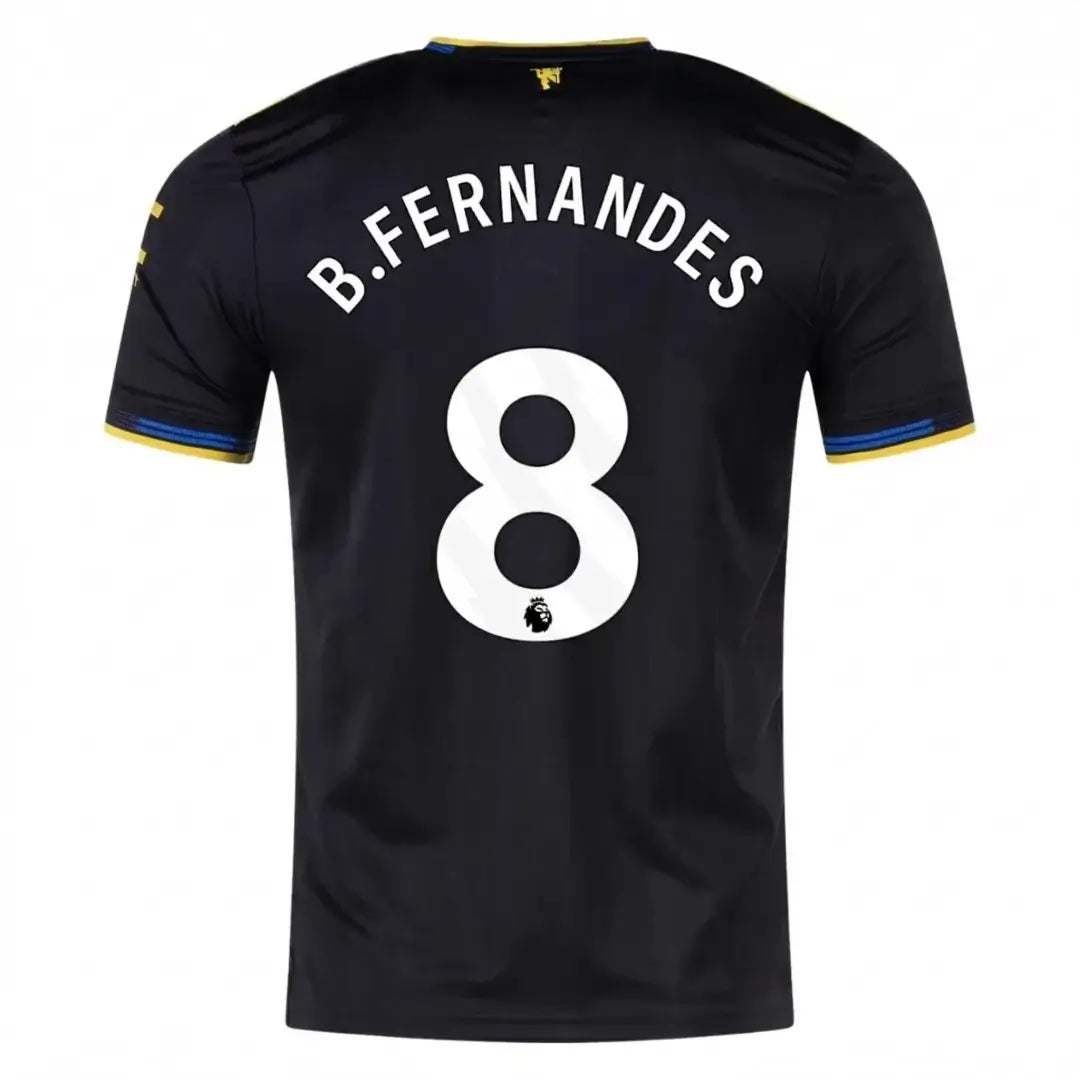 B.FERNANDES #8 Manchester United Tredje Herrer Matchdrakt 2025/26