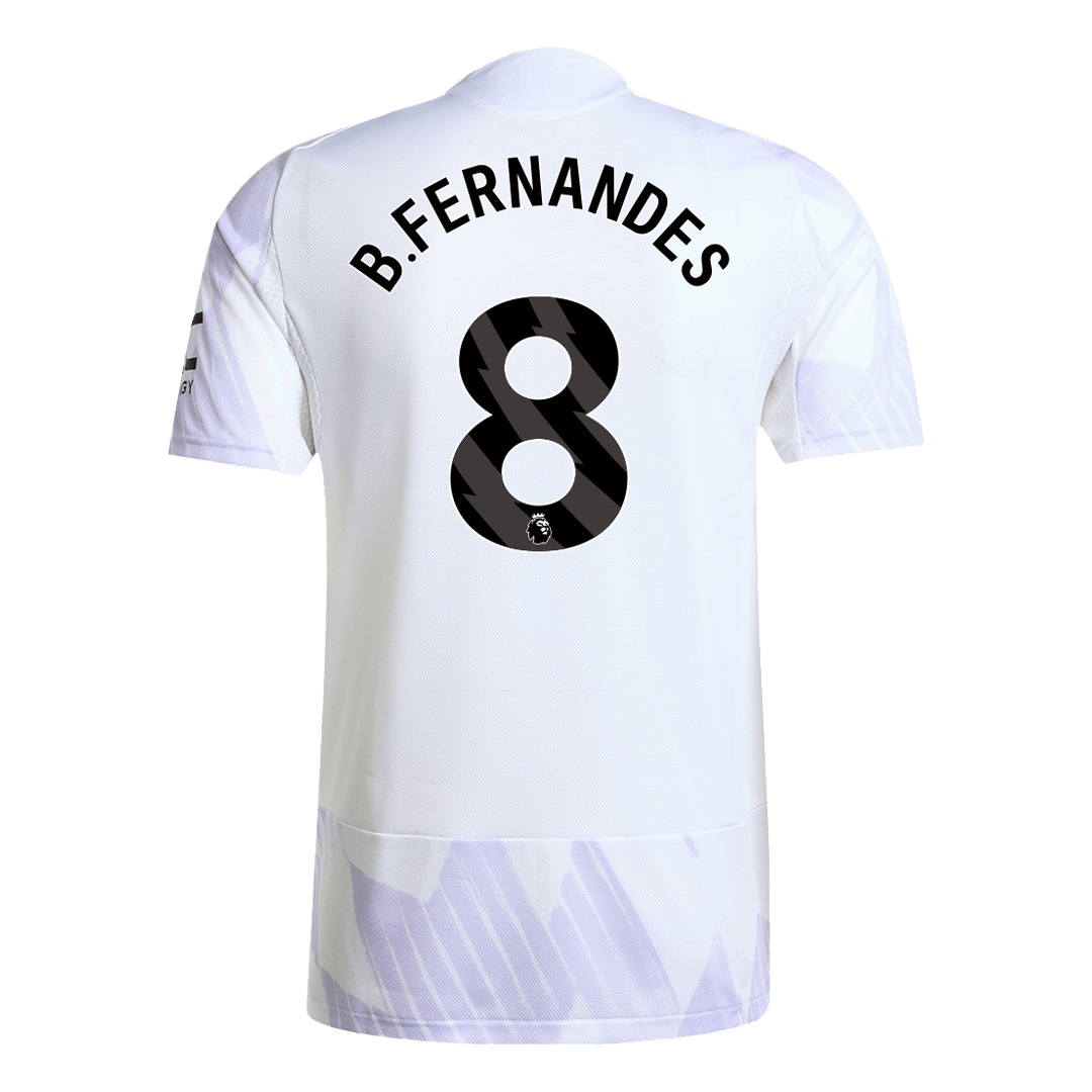 B.FERNANDES #8 Manchester United Borte Herrer Matchdrakt 2025/26