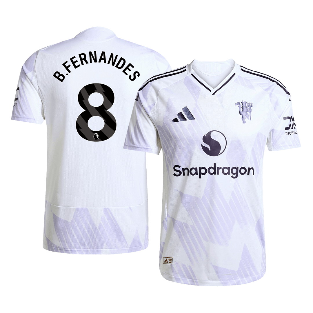 B.FERNANDES #8 Manchester United Borte Herrer Matchdrakt 2025/26