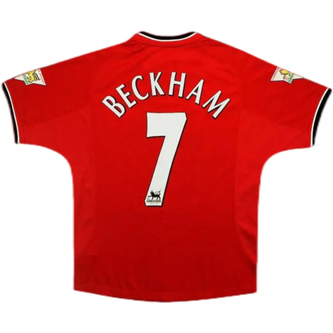 BECKHAM #7 Manchester United 2000/02 Hjemme Retro drakt