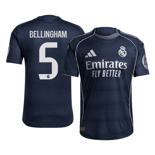 BELLINGHAM #5 Real Madrid Borte Herrer Matchdrakt 2025/26