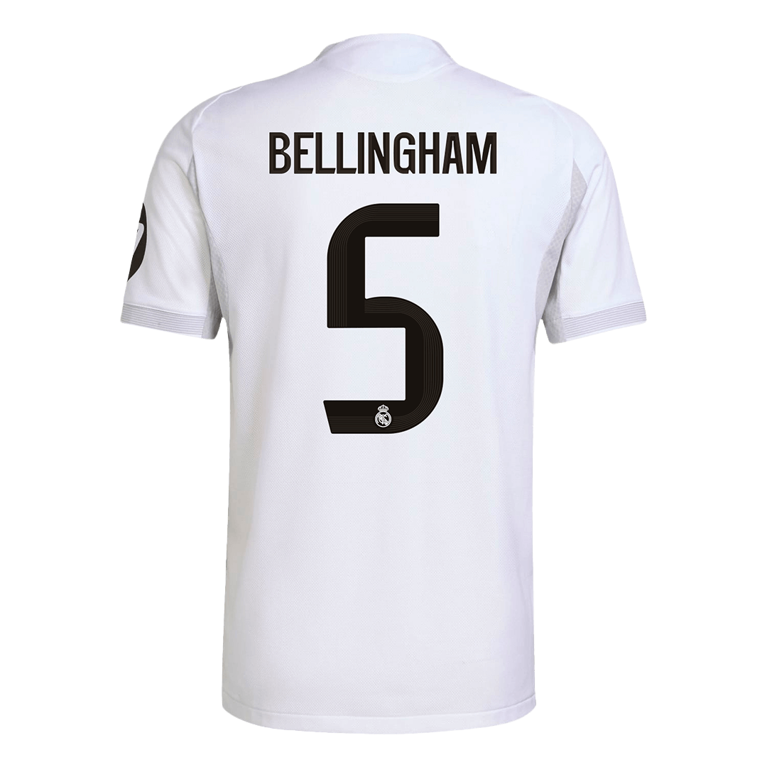 BELLINGHAM #5 Real Madrid Hjemme Hvit Herrer Matchdrakt 2025/26