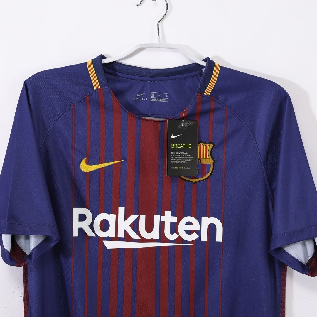 Barcelona 2017/18 Hjemme Retro drakt