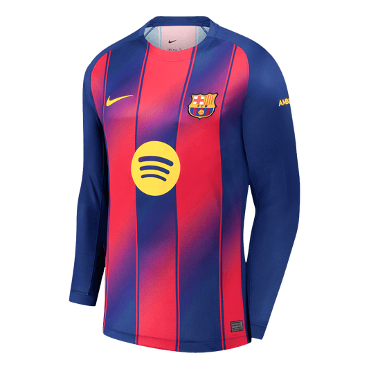 Barcelona Hjemme Herrer Fan-drakt 2025/26 Langermet
