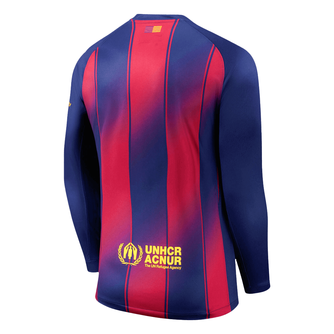 Barcelona Hjemme Herrer Fan-drakt 2025/26 Langermet