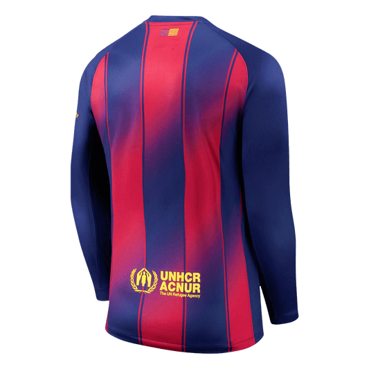 Barcelona Hjemme Herrer Fan-drakt 2025/26 Langermet