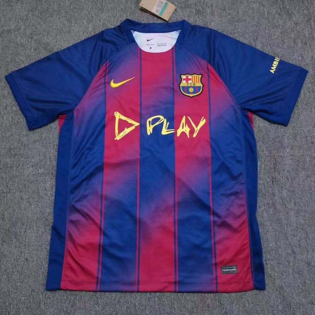 Barcelona Hjemme X Ed Sheeran Herrer Fan-drakt 2025/26