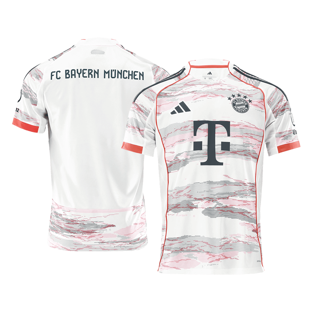 Bayern Munich Borte Hvit Herrer Fan-drakt 2025/26