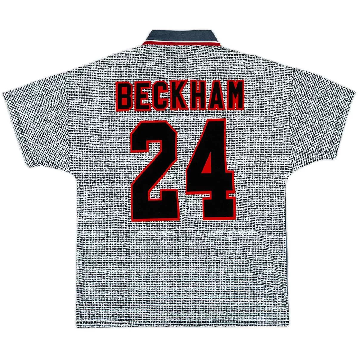 Beckham #24 Manchester United 1995/96 Tredje Retro drakt