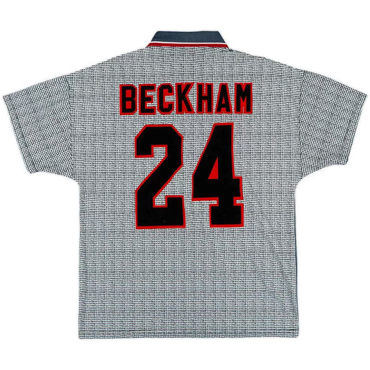 Beckham #24 Manchester United 1995/96 Tredje Retro drakt