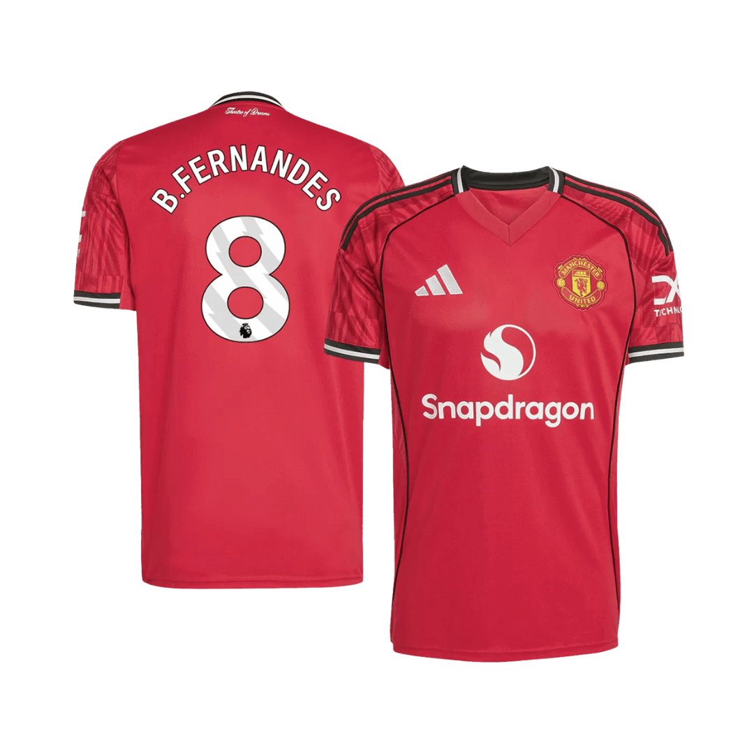 B.FERNANDES #8 Manchester United Hjemme Herrer Fan-drakt 2025/26