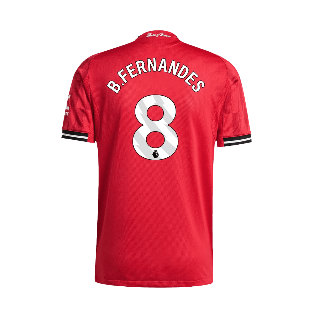 B.FERNANDES #8 Manchester United Hjemme Herrer Matchdrakt 2025/26