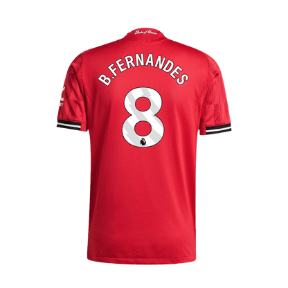 B.FERNANDES #8 Manchester United Hjemme Herrer Matchdrakt 2025/26