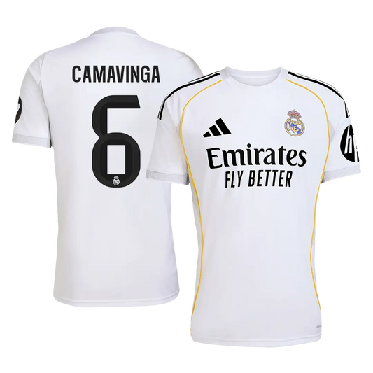 CAMAVINGA #6 Real Madrid Hjemme Herrer Fan-drakt 2025/26
