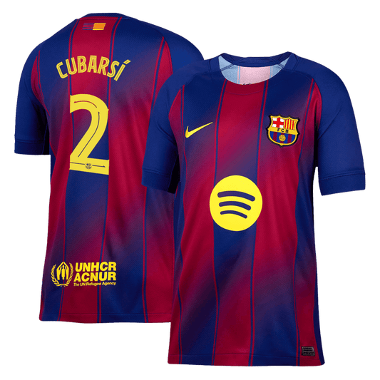 CUBARSÍ #2 Barcelona Hjemme UCL Herrer Fan-drakt 2025/26