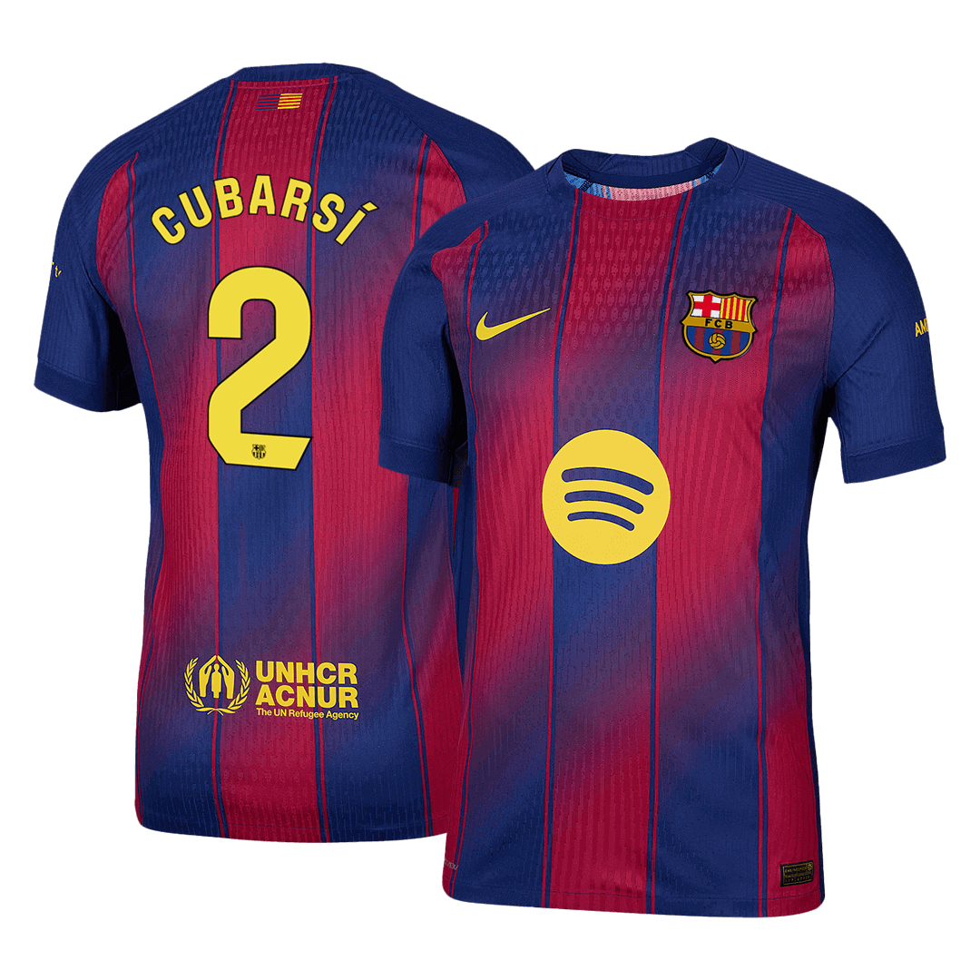 CUBARSÍ #2 Barcelona Hjemme Herrer Matchdrakt 2025/26