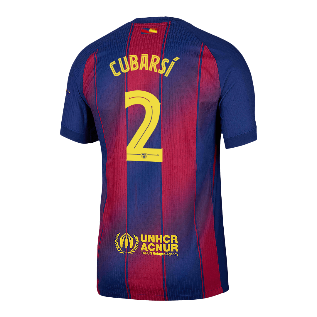 CUBARSÍ #2 Barcelona Hjemme UCL Herrer Matchdrakt 2025/26