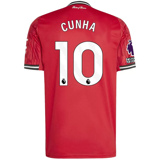 Cunha #10 Manchester United Hjemme Herrer Fan-drakt 2025/26