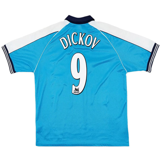 DICKOV #9 Manchester City 1999/01 Hjemme Retro drakt