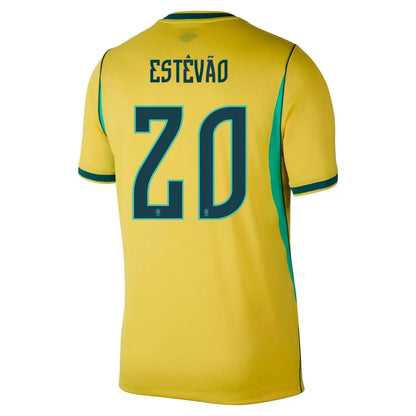 Brasil Hjemme Herrer Fan-drakt ESTÊVÃO #20 – VM 2026