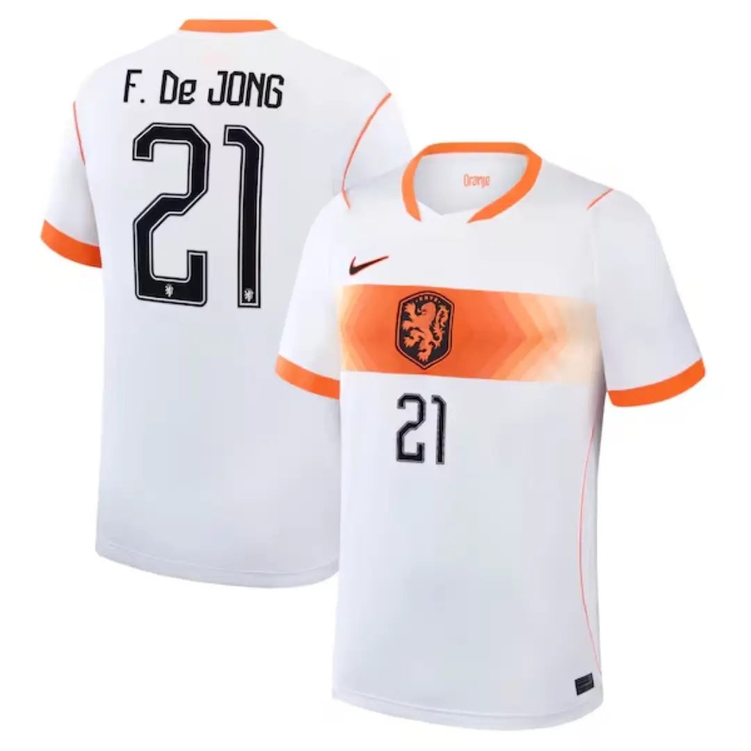Nederland Borte Herrer Matchdrakt F.De JONG #21 – VM 2026