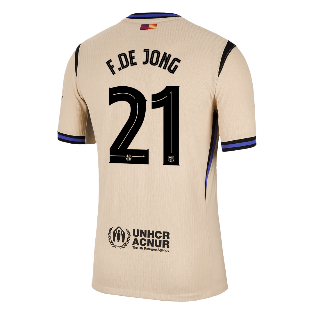 F.DE JONG #21 Barcelona Borte UCL Herrer Matchdrakt 2025/26