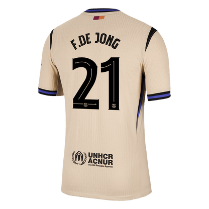 F.DE JONG #21 Barcelona Borte UCL Herrer Matchdrakt 2025/26