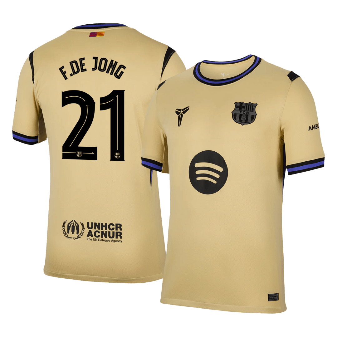 F.DE JONG #21 Barcelona Borte UCL Herrer Fan-drakt 2025/26