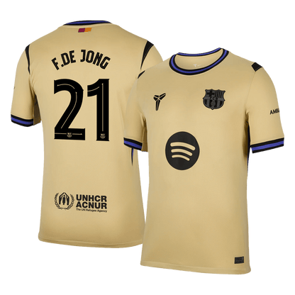 F.DE JONG #21 Barcelona Borte UCL Herrer Fan-drakt 2025/26