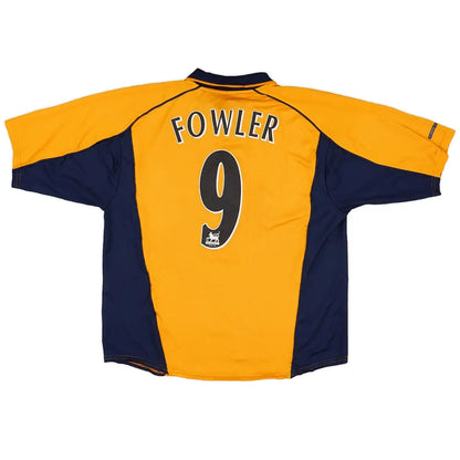 FOWLER #9 Liverpool 2000/01 Borte Retro drakt