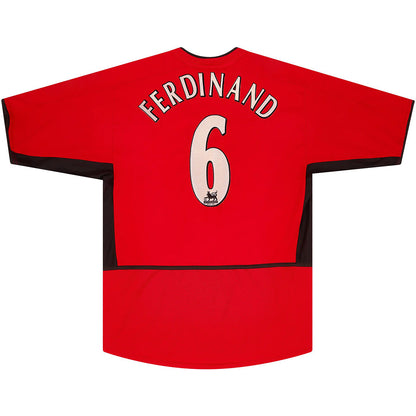 Ferdinand #6 Manchester United 2002/04 Hjemme Retro drakt