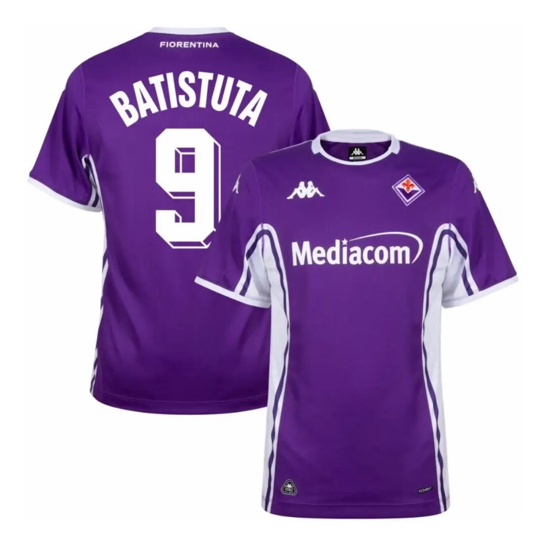BATISTUTA #9 Fiorentina Hjemme Herrer Fan-drakt 2025/26