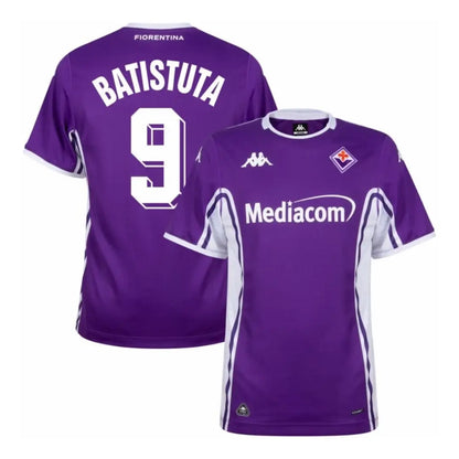 BATISTUTA #9 Fiorentina Hjemme Herrer Fan-drakt 2025/26