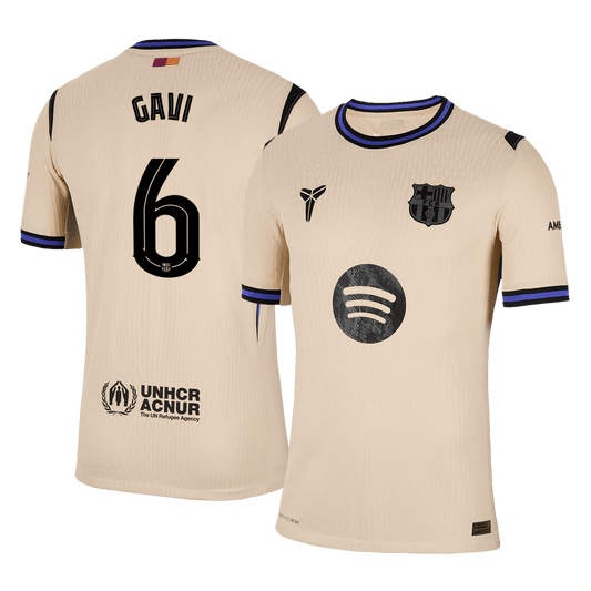 GAVI #6 Barcelona Borte UCL Herrer Matchdrakt 2025/26