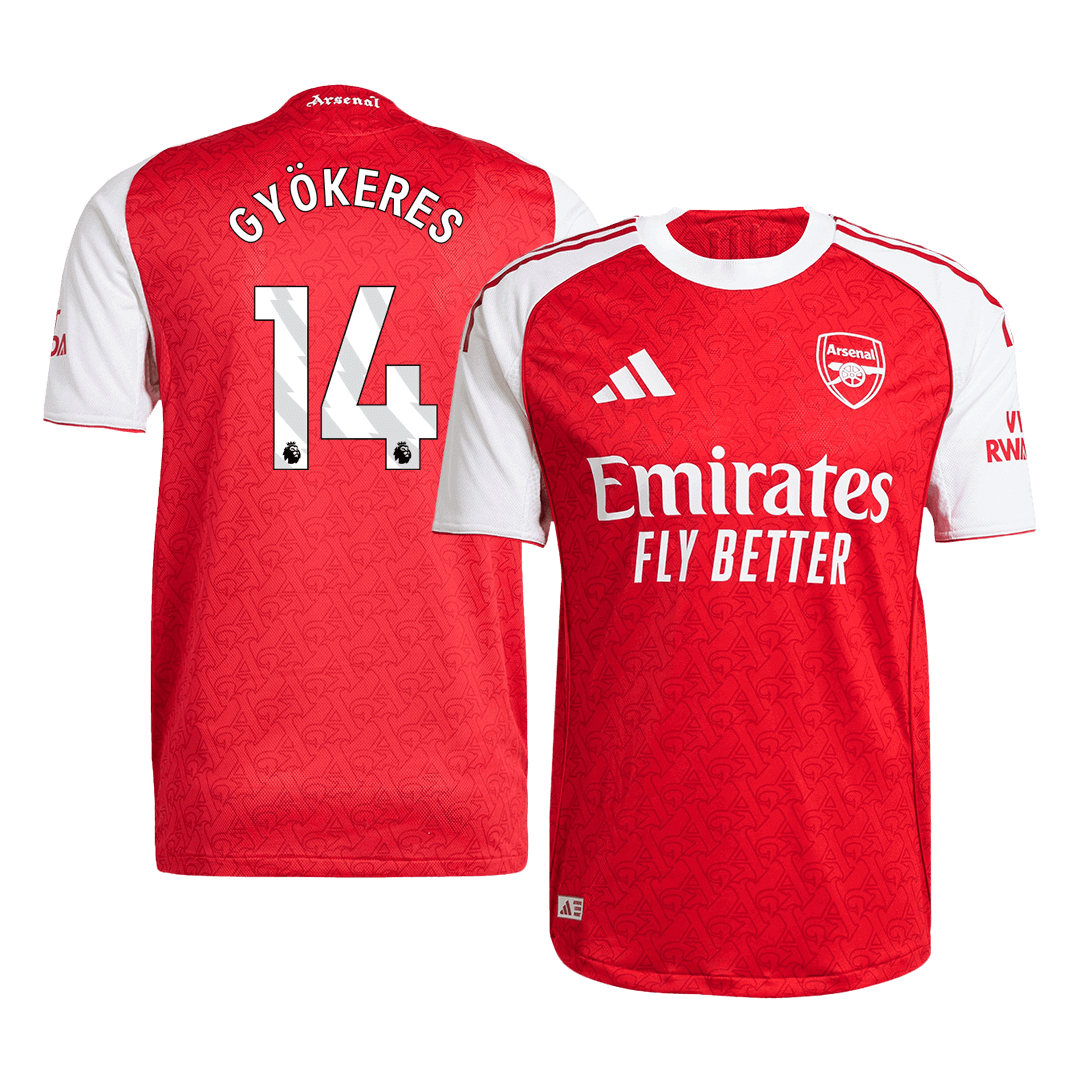 GYÖKERES #14 Arsenal Hjemme Herrer Matchdrakt 2025/26