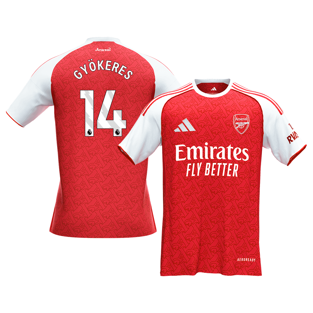 GYÖKERES #14 Arsenal Hjemme Herrer Fan-drakt 2025/26