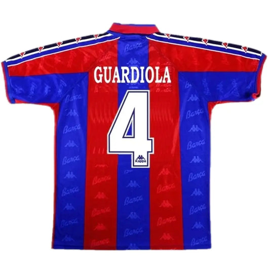 Guardiola #4 Barcelona 1996/97 Hjemme Retro drakt