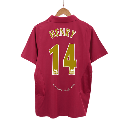 HENRY #14 Arsenal 2005/06 Hjemme Retro drakt