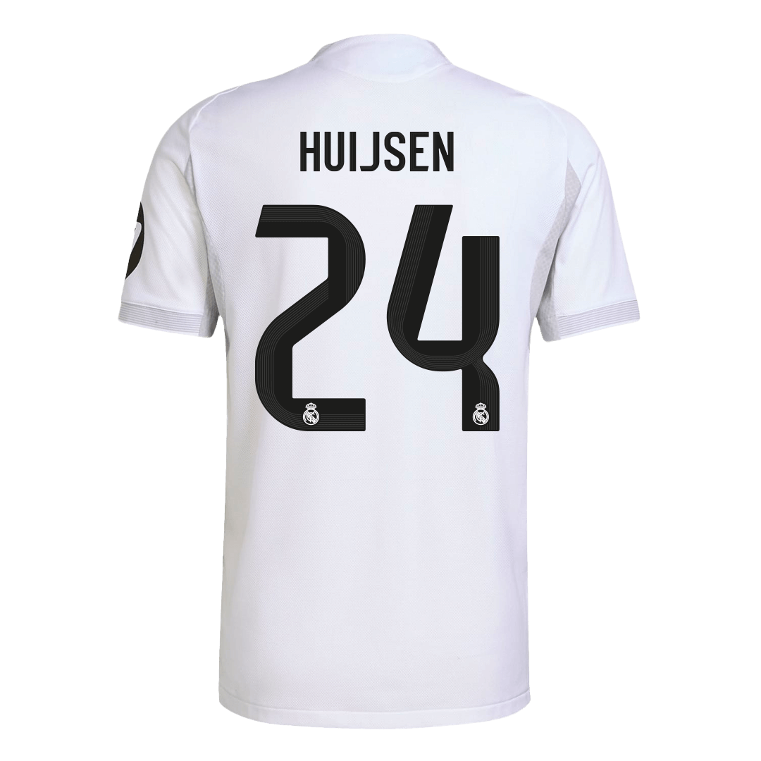 HUIJSEN #24 Real Madrid Hjemme Herrer Matchdrakt 2025/26