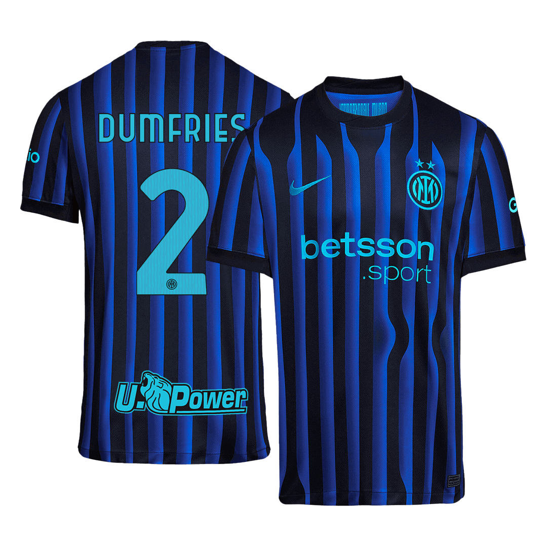 DUMFRIES #2 Inter Milan Hjemme Herrer Fan-drakt 2025/26