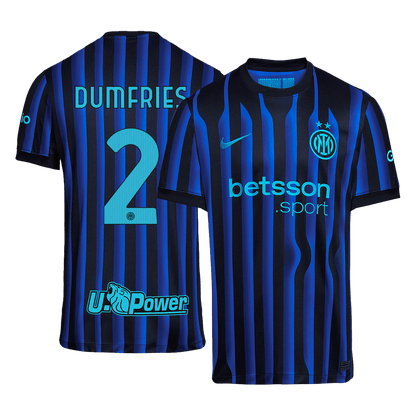 DUMFRIES #2 Inter Milan Hjemme Herrer Fan-drakt 2025/26
