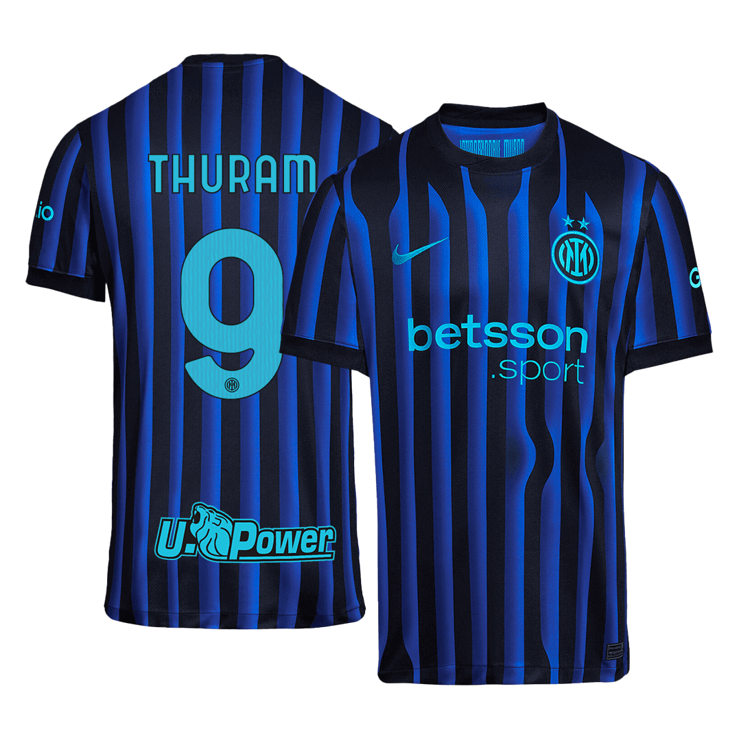 THURAM #9 Inter Milan Hjemme Herrer Fan-drakt 2025/26