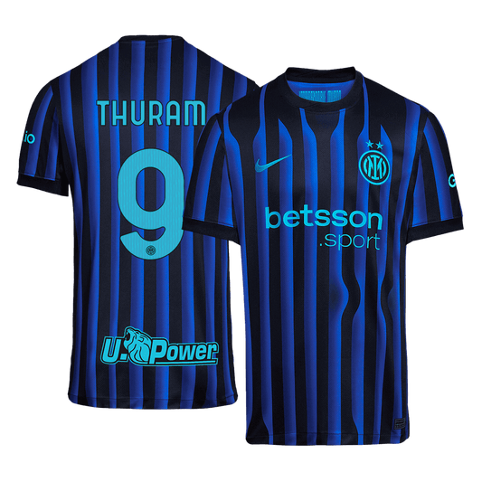 THURAM #9 Inter Milan Hjemme Herrer Fan-drakt 2025/26
