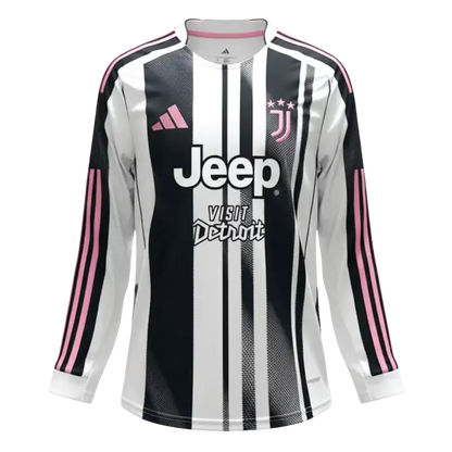 Juventus Hjemme Herrer Fan-drakt 2025/26 Langermet